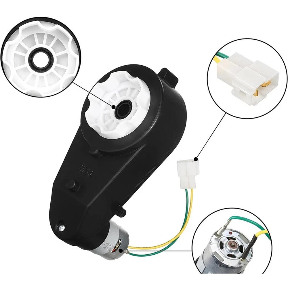 2X 12V RS550 Motor Gearbox 30000RPM for Ride On Vehicle