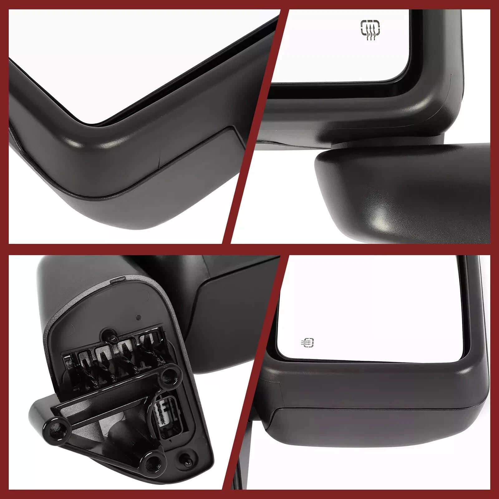 Pair Power Heated Mirrors for Jeep Gladiator Wrangler JL (2018–2023)