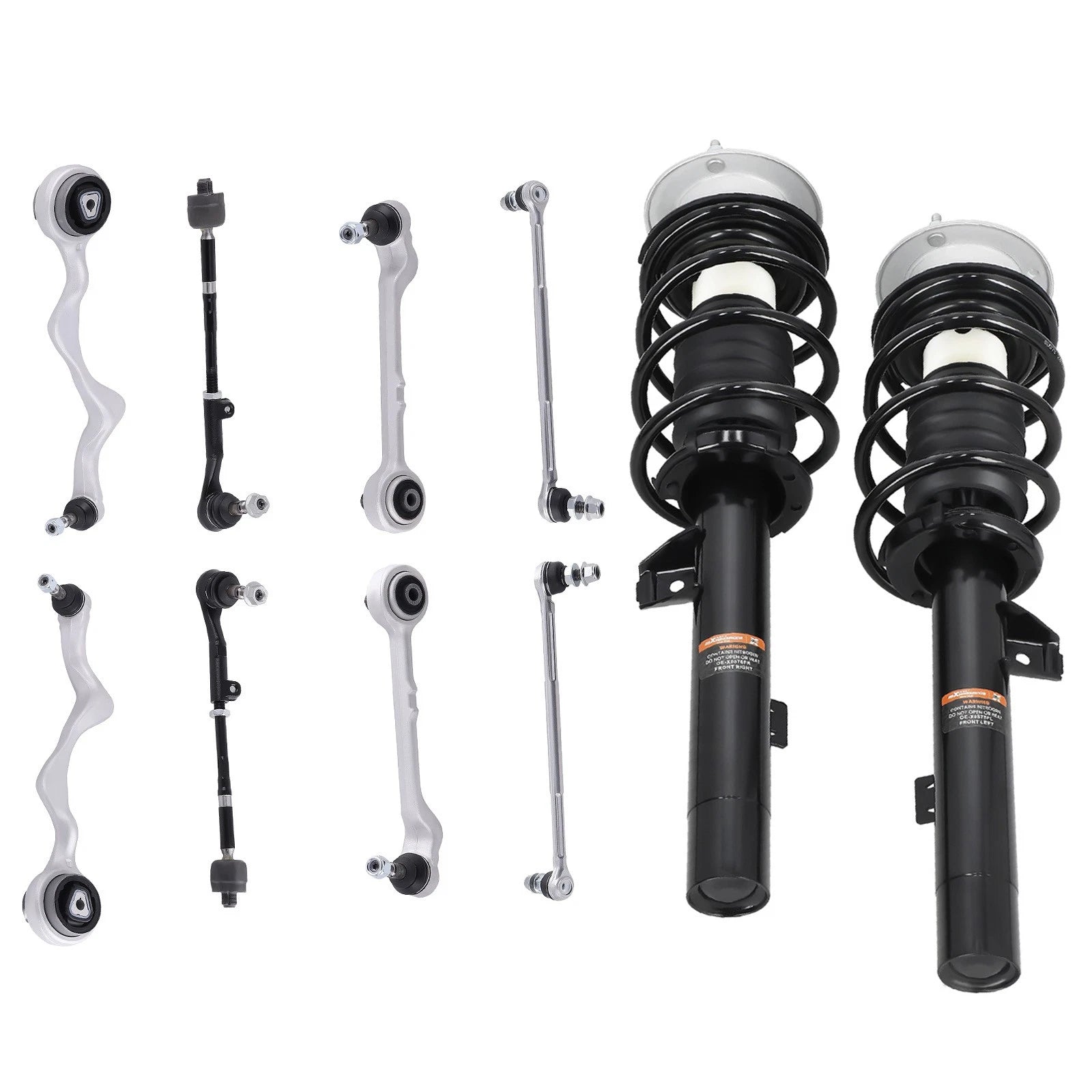 Front Struts Coil Spring + Lower Control Arms for BMW 128i 325i (2006–2013)