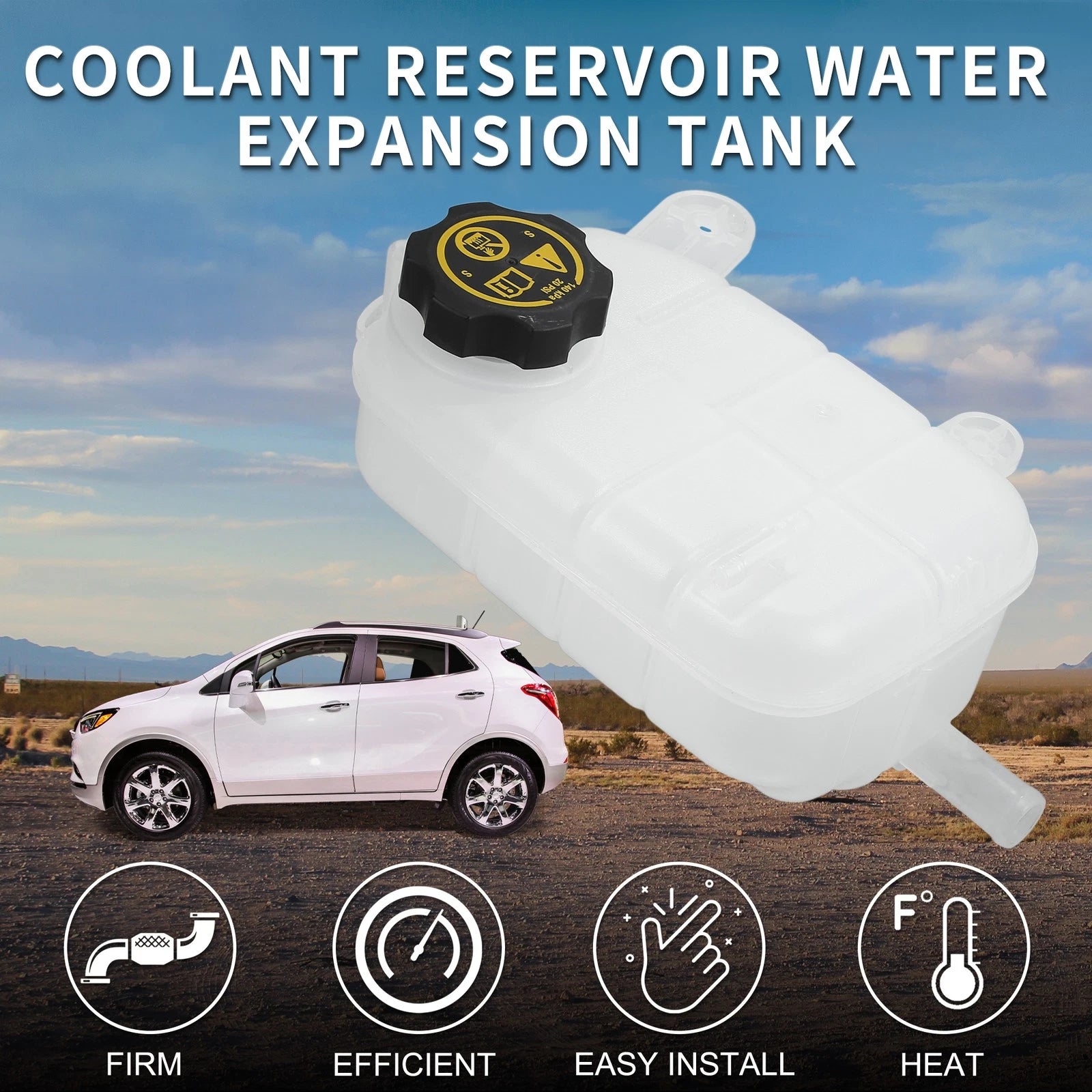 Set of 1 Coolant Expansion Overflow Tank with Cap No. 95201979 for Buick Encore (2013–2020)