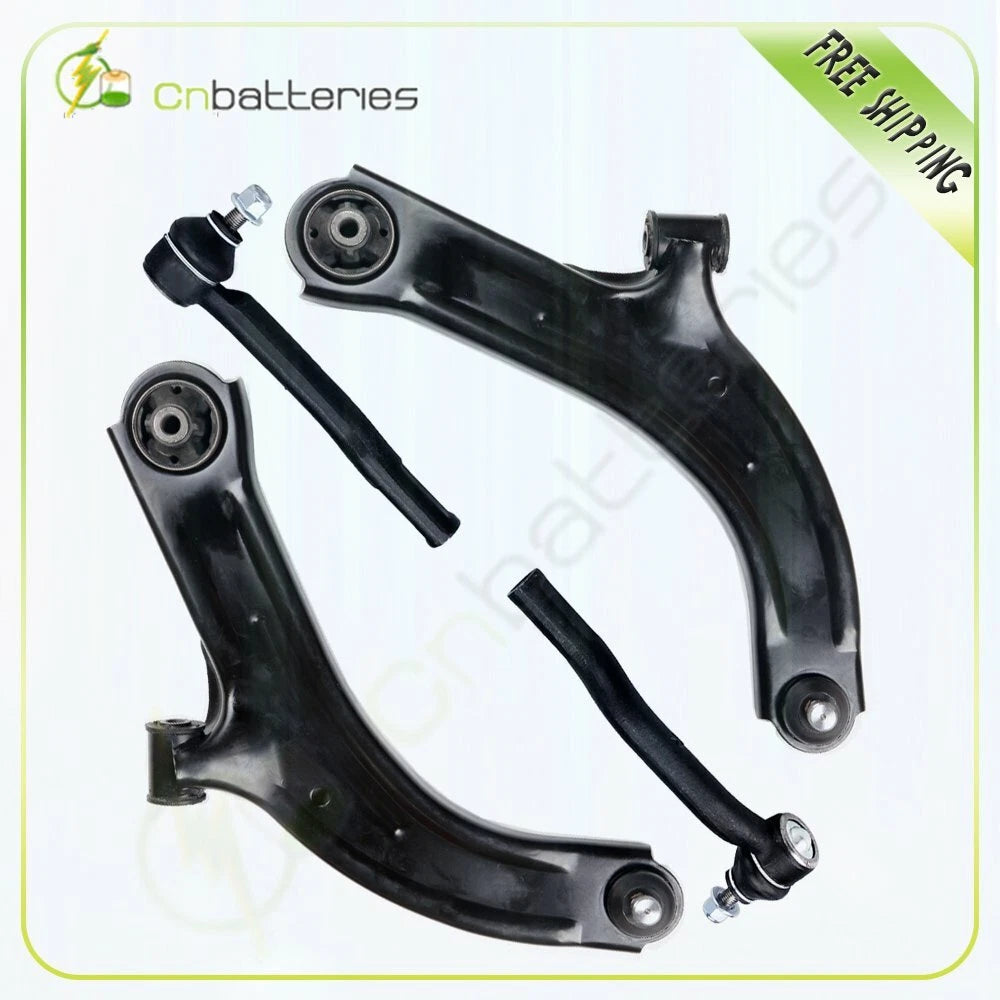 Set of 4 Control Arm & Tie Rod Kit for Nissan Versa (2007–2012)