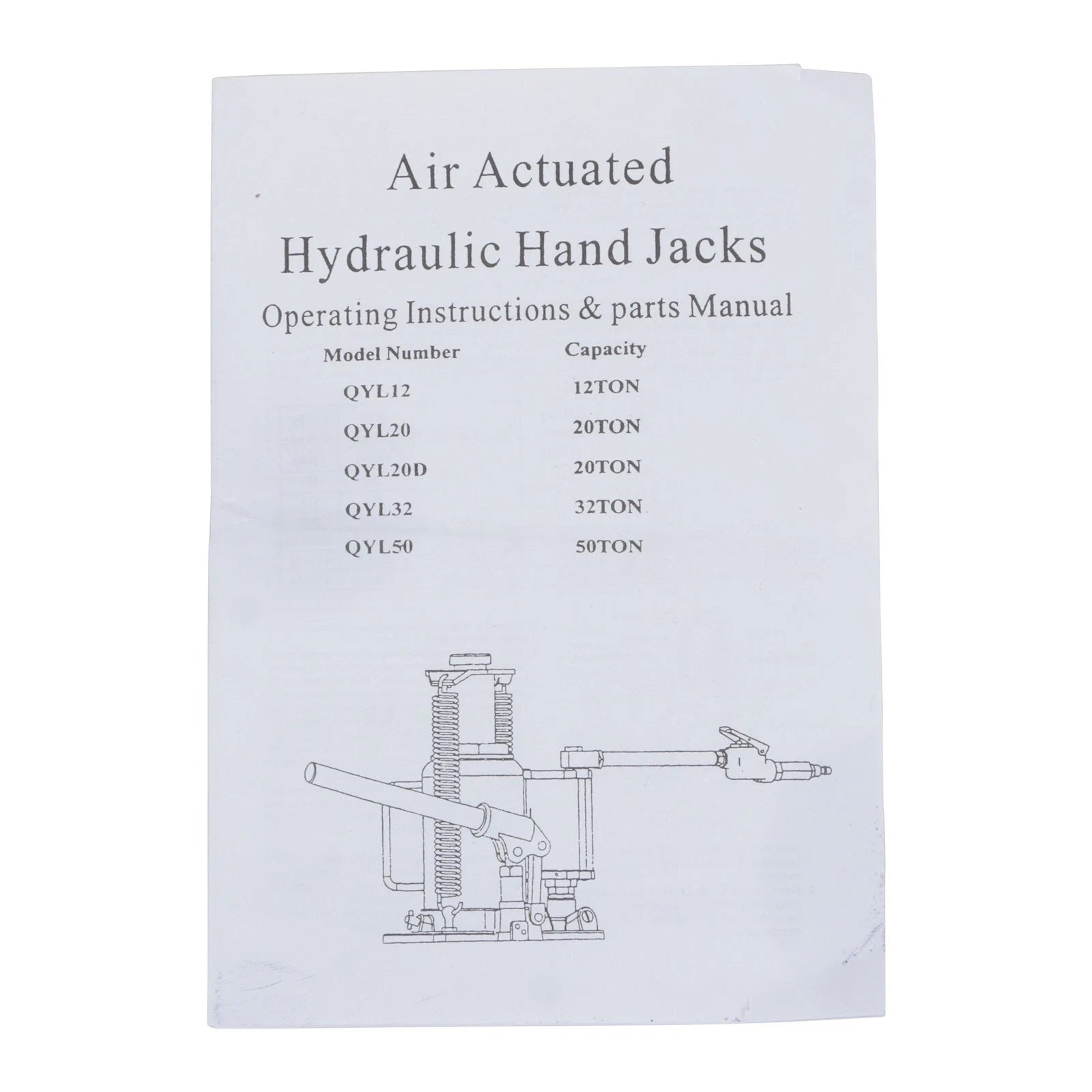 20Ton Portable Low Profile Hydraulic Bottle Jack for Various Models