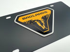 License Plate Frame Black Metal 3D Ford Bronco Badlands for Ford Bronco (2021–2024)