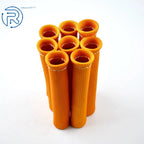 8PCS Spark Plug Wire Protector Sleeve Heat Shield Cover Universal Orange