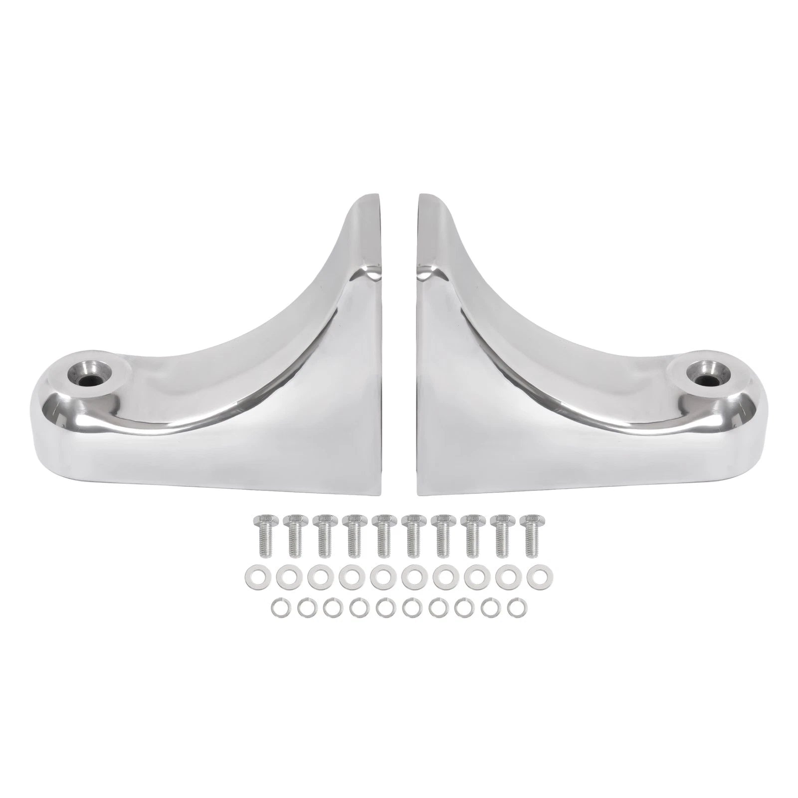 Pair Aluminum Headlight Bracket Kit for Peterbilt 379/389
