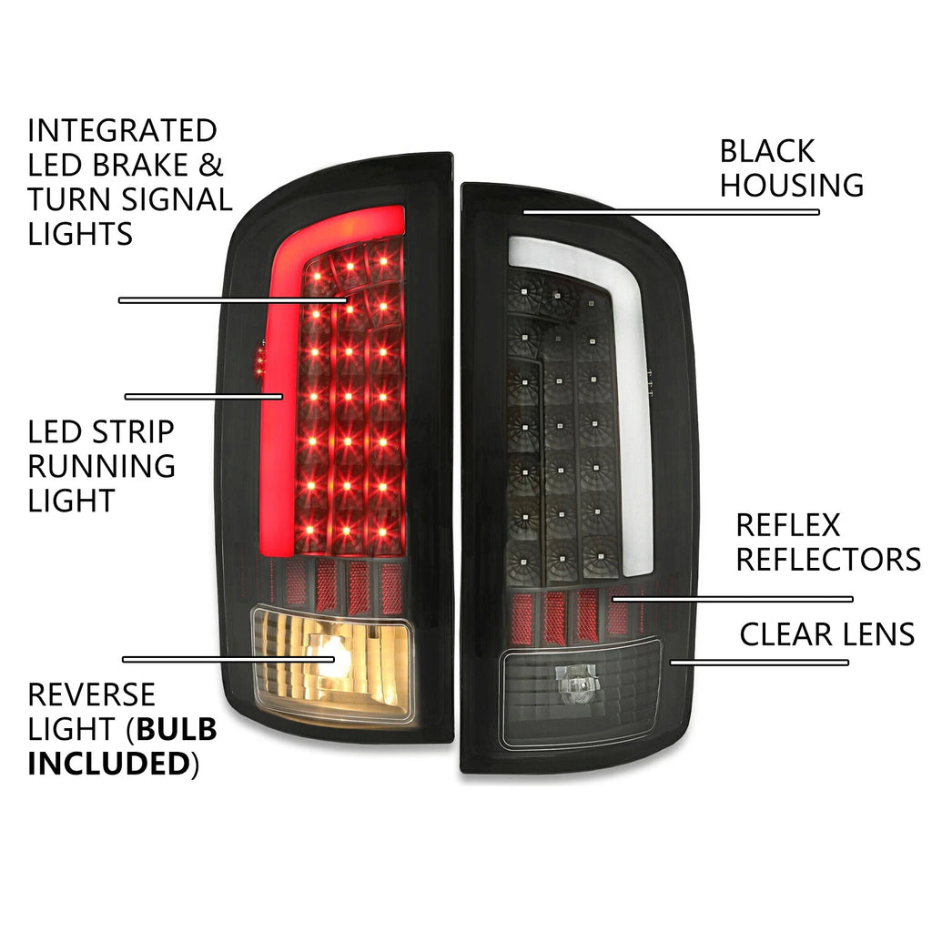 LED Tail Lights for Dodge Ram 1500 (2002–2006), 2500/3500 (2003–2006)