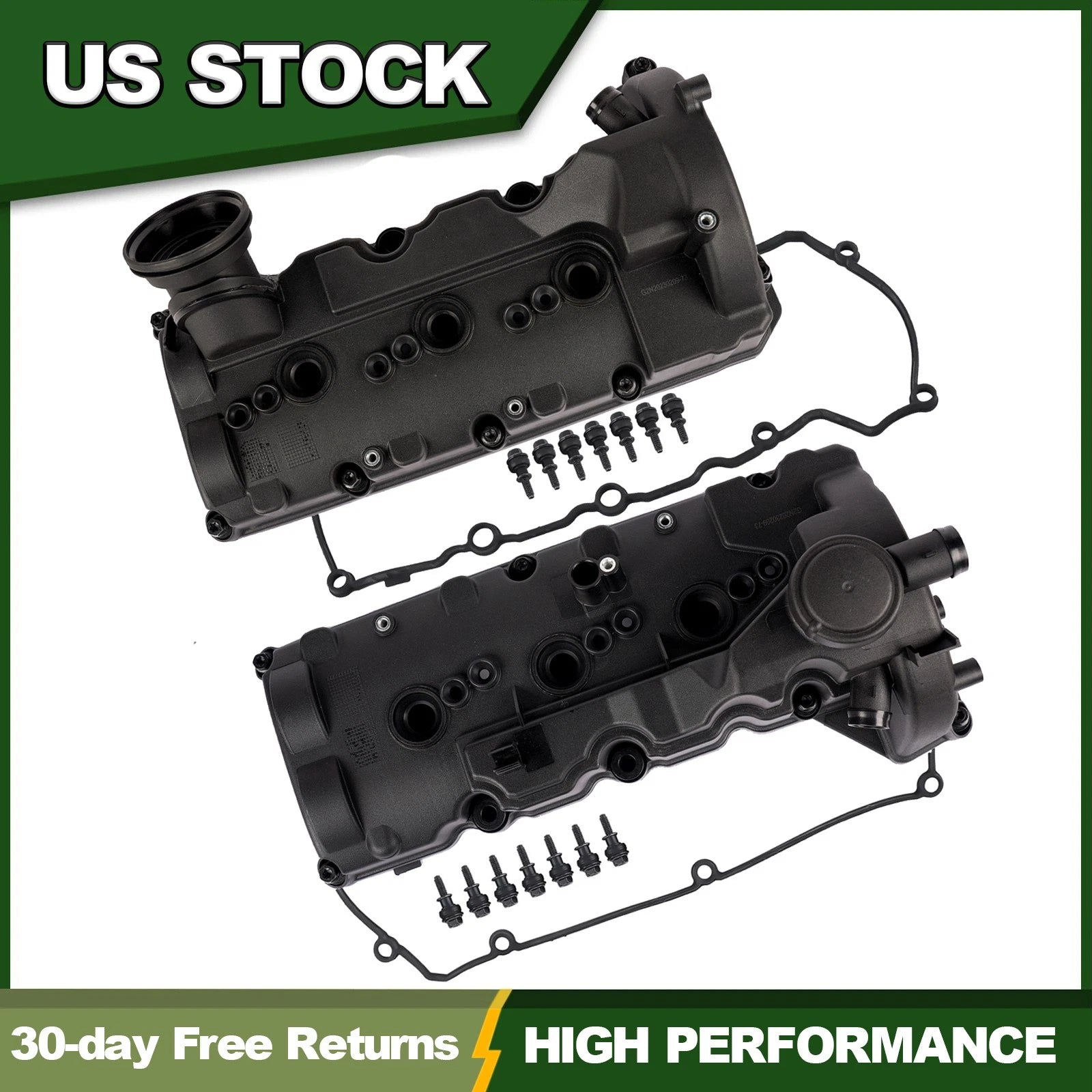 2Pcs Engine Valve Cover for Audi A4 A5 A6 A7 A8 (2000–2023)