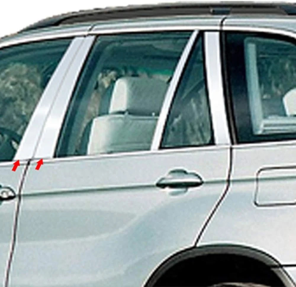 Stainless Steel Pillar Post Trim Kit for BMW X5 4-Door (2000–2006)