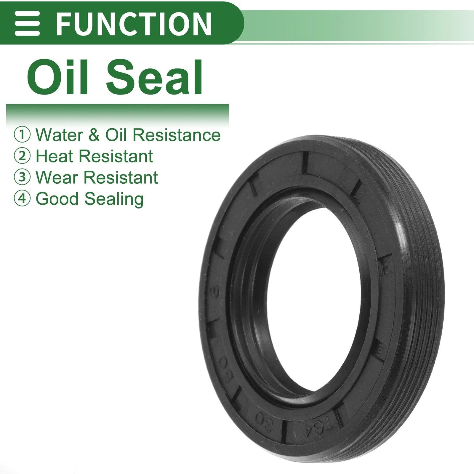 Set of 5 Oil Seal TG4 Lip Seal Ring NBR Rubber 30x50x8mm