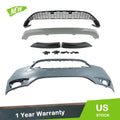Set of 3 Front Lower Grille and Bumper Cover for Ford Focus (2015–2018)