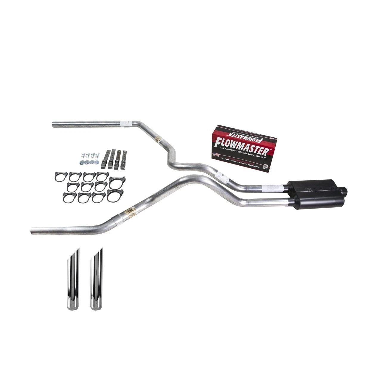 Dual Exhaust Pipe for F150 (1987–1994) - 2.5" Flowmaster Super 44 SW Tip