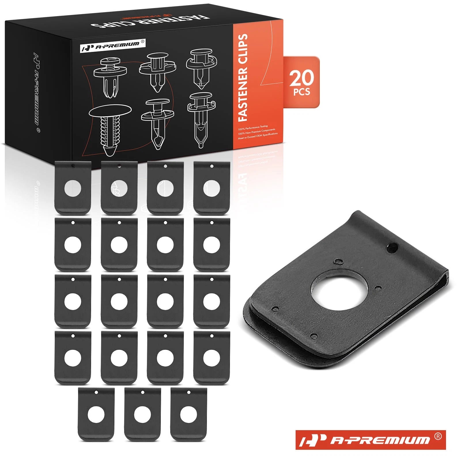 20Pcs Nylon Fender & Engine Under Cover Retainer Clips for Honda