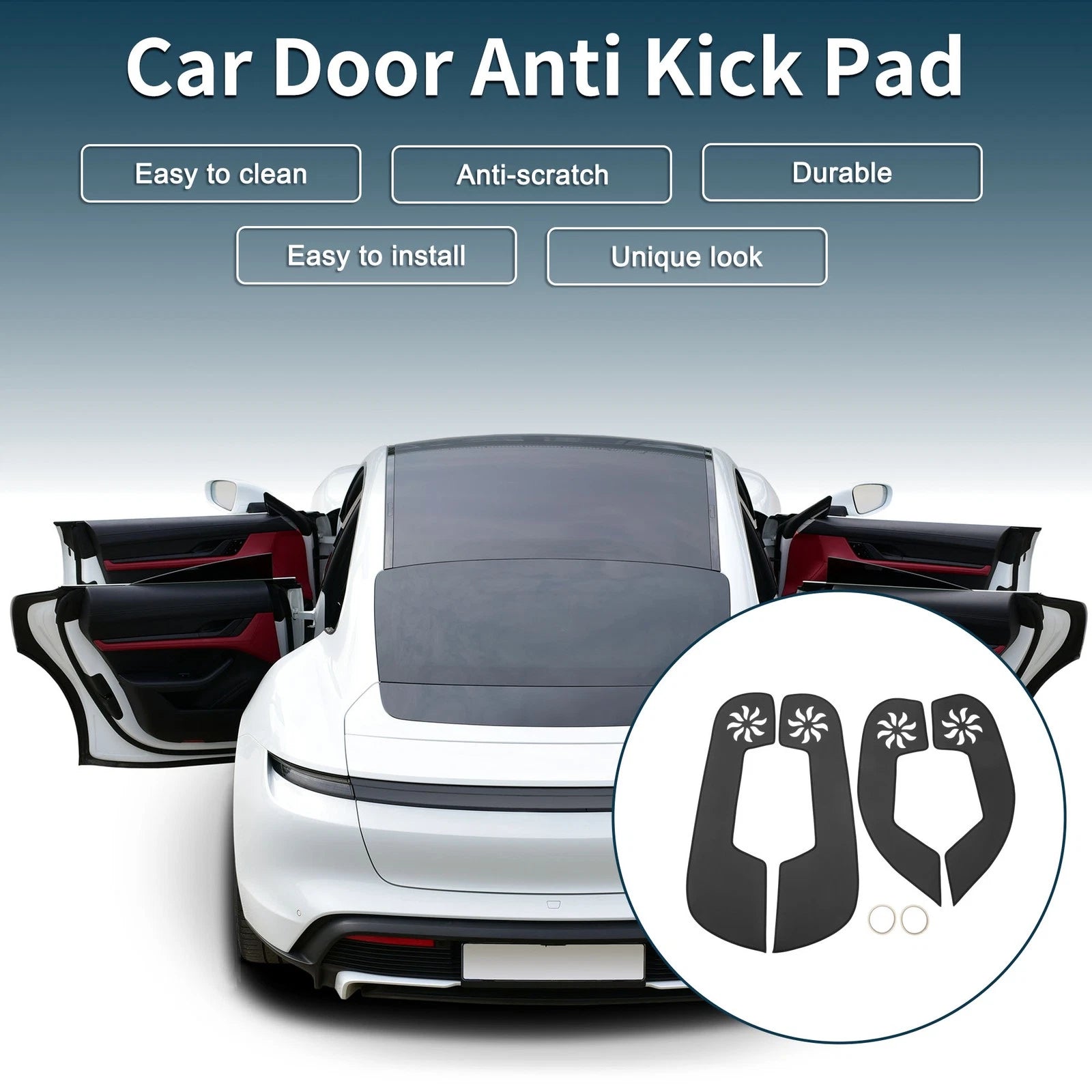 Set of 1 Car Door Anti Kick Pad Sticker Protector for Subaru Outback (2010–2014)