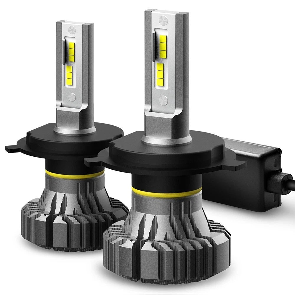 Set of 2 H4 9003 HB2 6500K LED Headlight Bulbs for