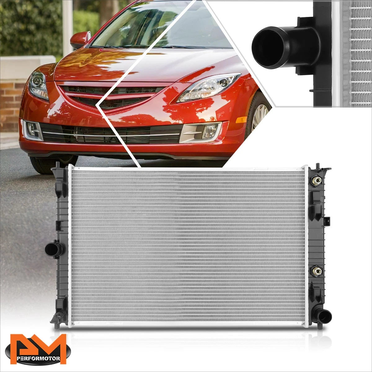 2-Row Aluminum Cooling Radiator for Freightliner M2 106/Business Class M2 (2006–2015)