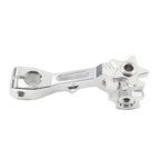 CNC Rear Brake Clutch Rocker Arm for Dirt Bike - Aluminum Alloy Silver