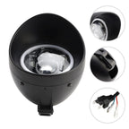 5.75" Motorcycle Spotlight Headlight Fog 4-Bulbs Black for Motorcycle Scooter
