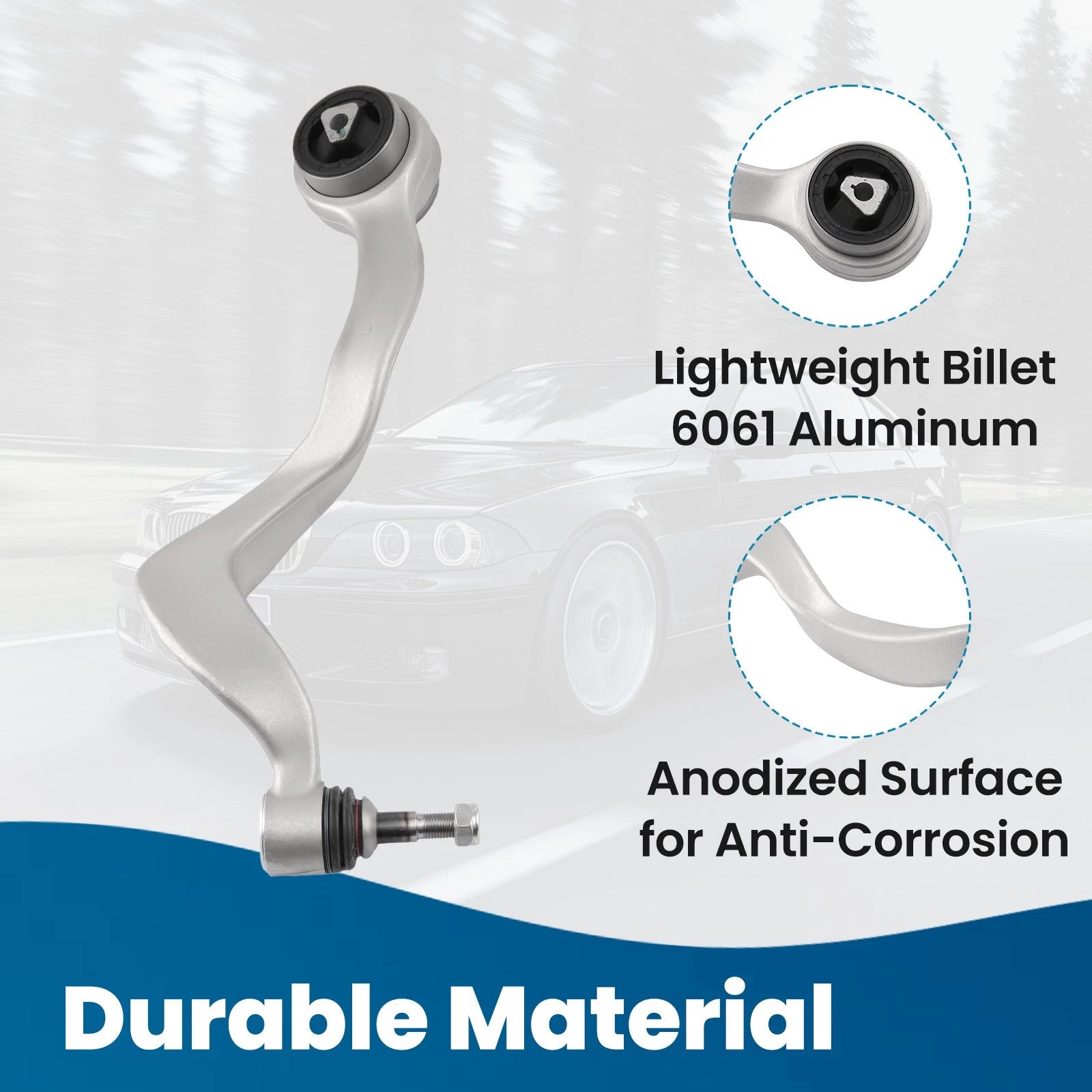 Front Lower Control Arm Ball Joint Kit LH RH for BMW 750Li 760Li (2003–2008)
