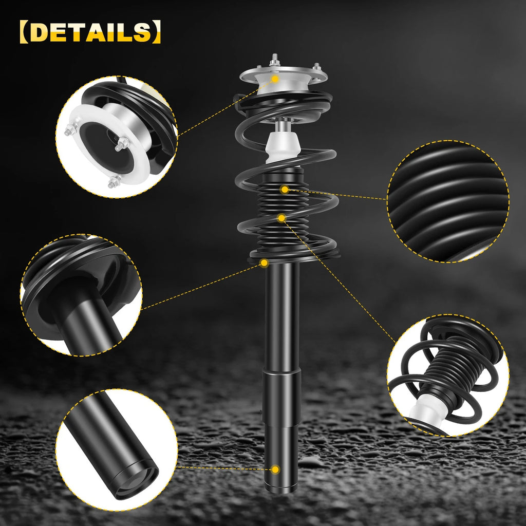 Set of 2 Front Complete Struts for BMW 525i 530i (2004–2007)