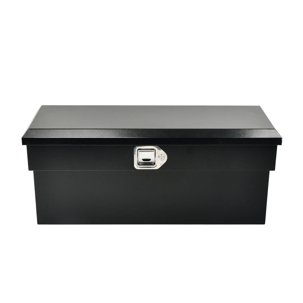 Tool Box for Pickup Truck (34"x12"x15") - Black Steel with Lock & Key