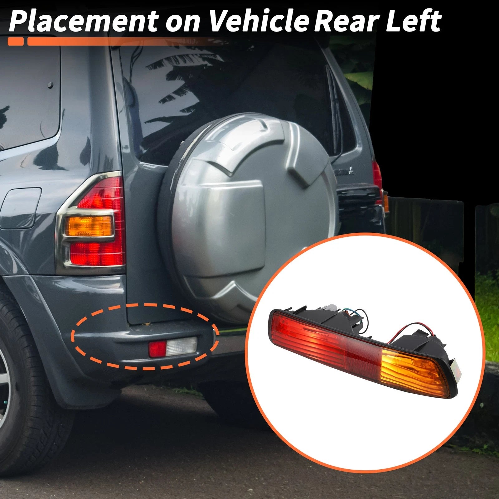 Rear Bumper Tail Light Shell No.MR508783 for Mitsubishi Pajero/Montero (–)