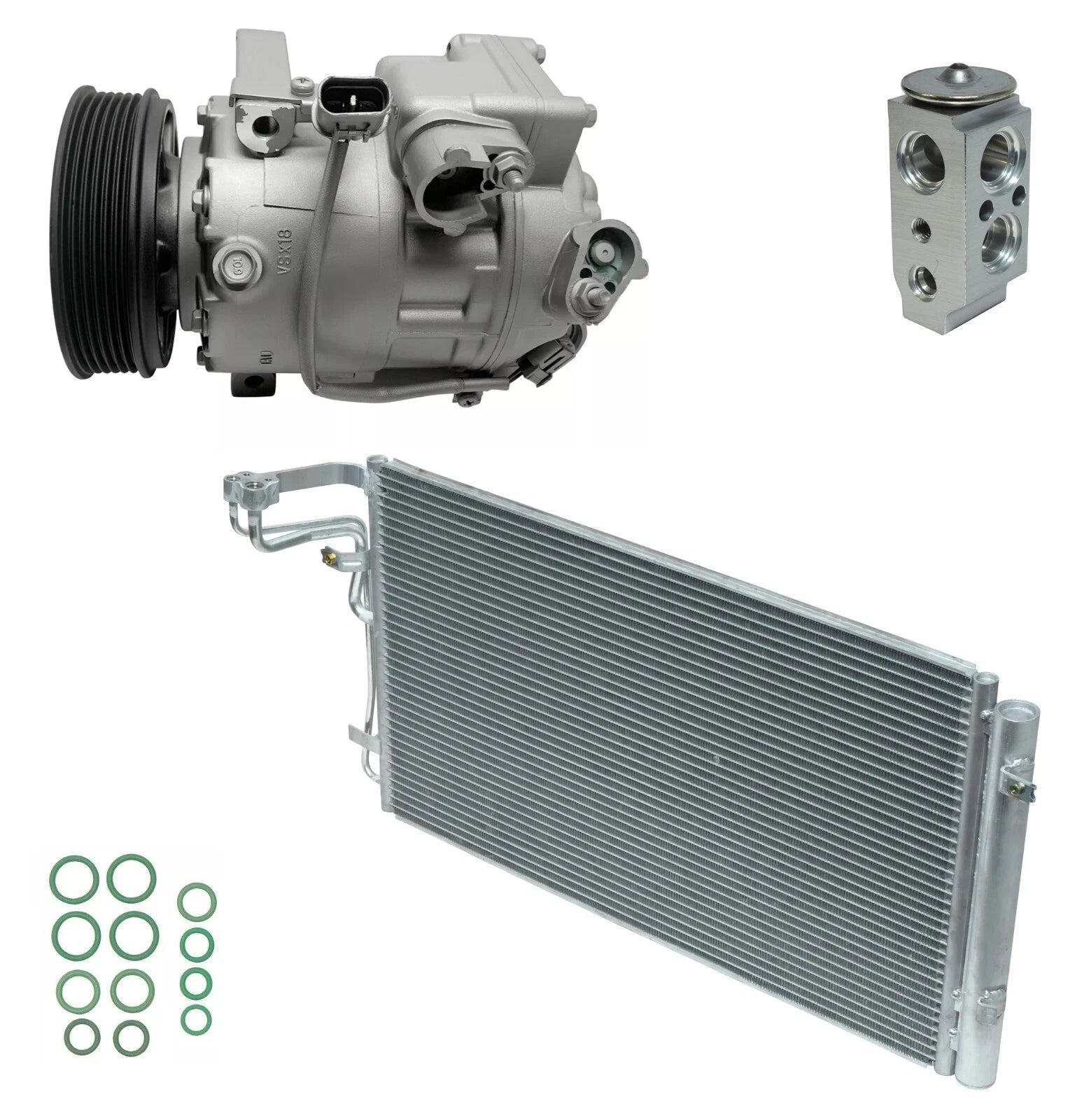 A C Compressor Kit With Condenser for Hyundai Equus 4.6L (2011–2016)