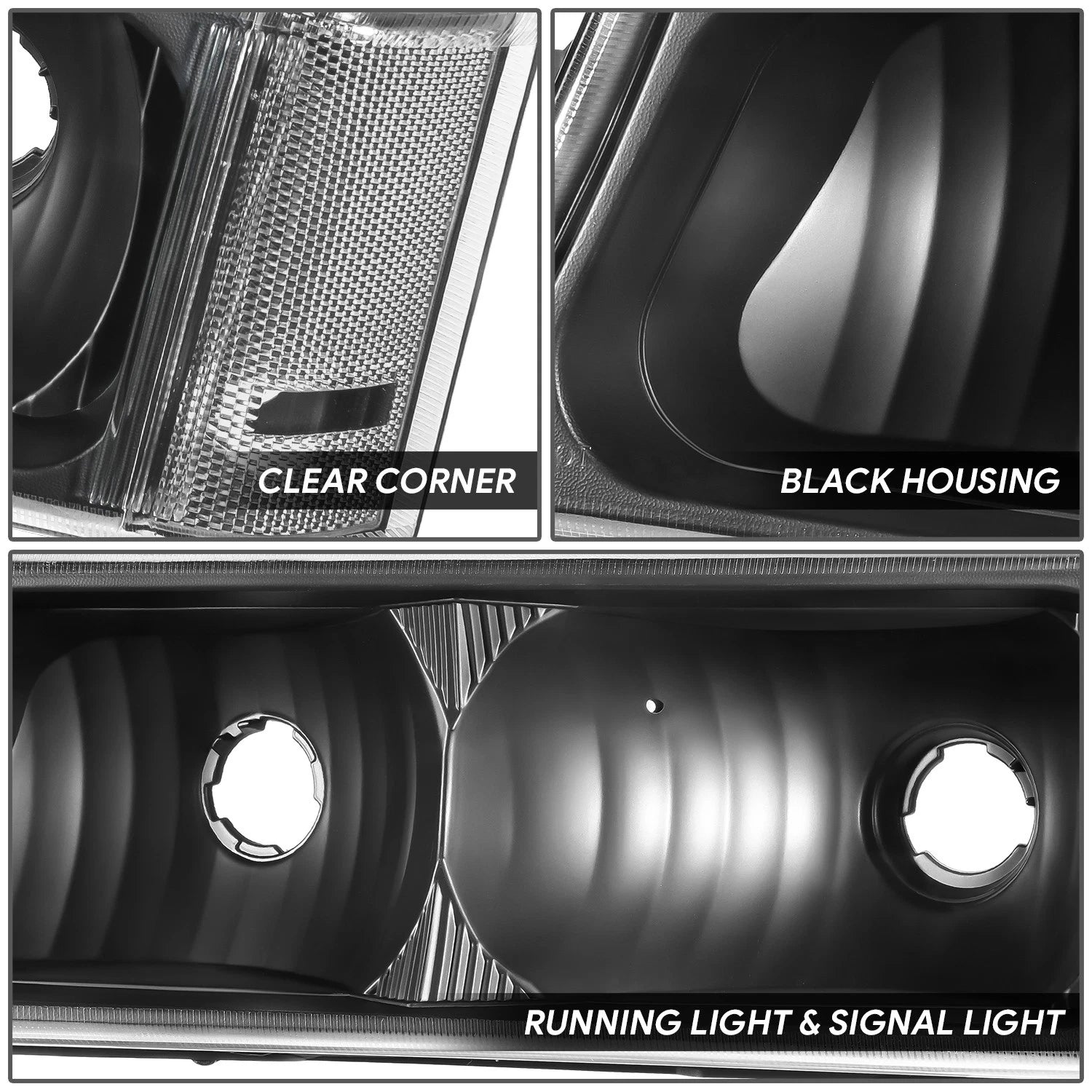 Headlight Bumper Turn Signal Lamp for Avalanche Silverado (2003–2007)