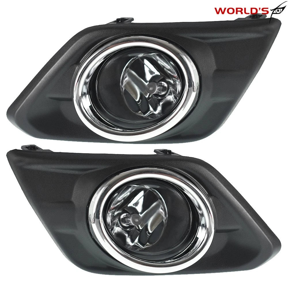 Chrome Lens Fog Light Driving Lamp Set for Nissan Rogue (2014–2016)