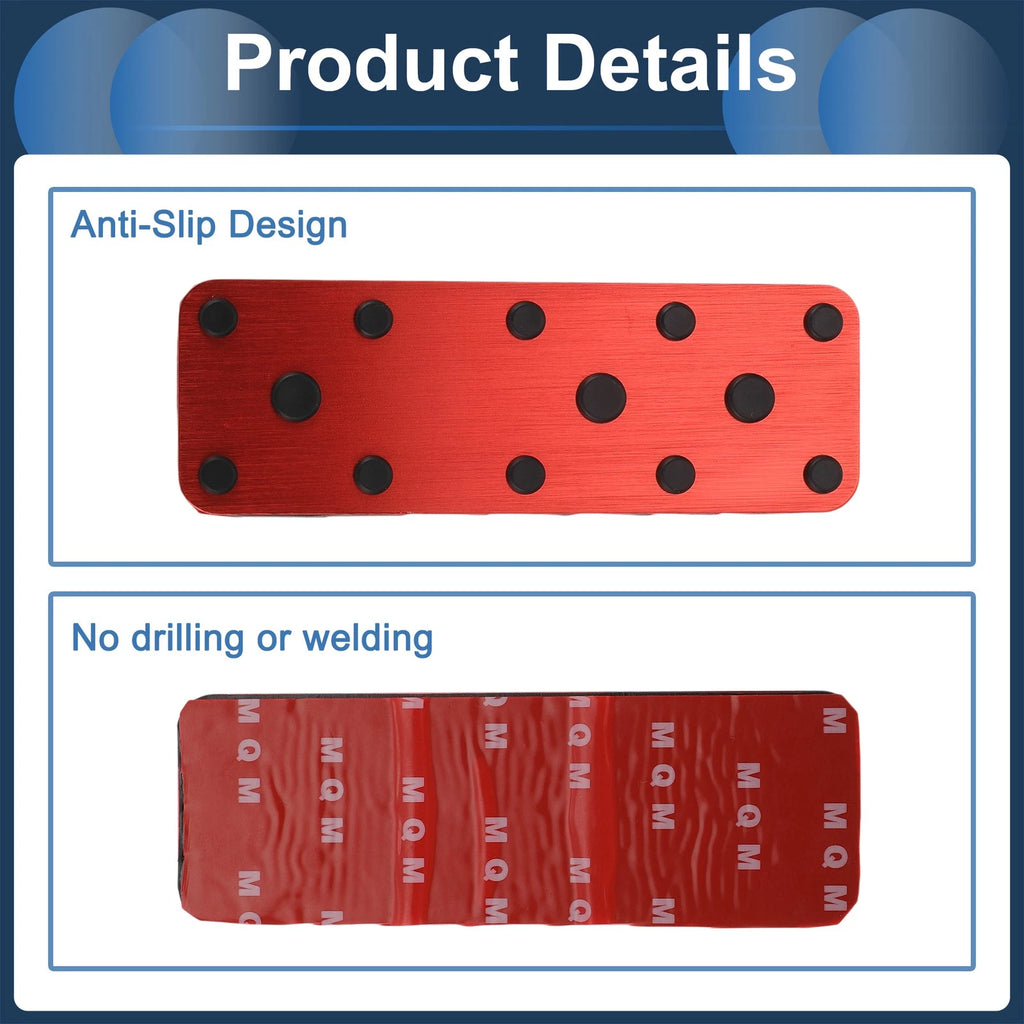 Footrest Pedals Cover for Subaru Forester (2003–2005) Aluminum Alloy Red