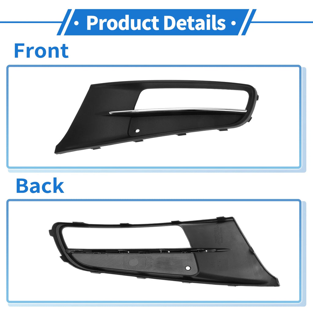 1 Pc Fog Light Grill for Volkswagen Sharan (2012–2019) No. 7N0853665B