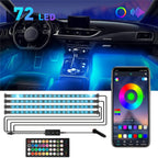 2X LED RGB Interior Floor Lights for Universal Vehicles (APP Control)