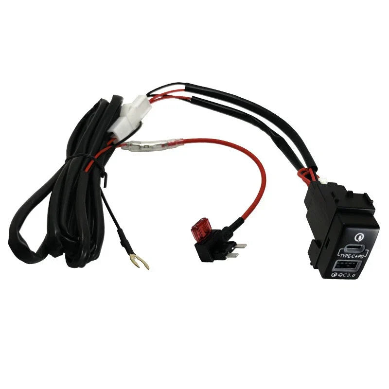 USB QC3.0 Charger 36W for Nissan Altima Sentra X-trail Pathfinder Frontier Rogue