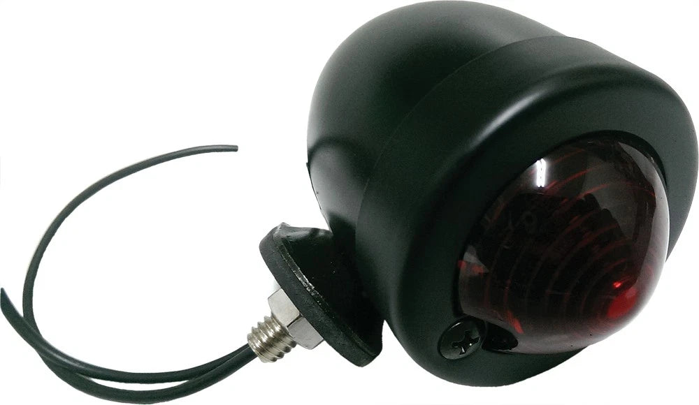 HardDrive Bullet Marker Light with Red Lens for V-Twin Motorcycles (820-55504)