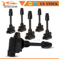 Set of 6 Ignition Coils for Infiniti QX4 Nissan Pathfinder (1996–2004)