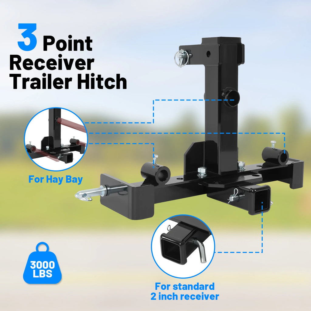 3 Point Hitch Attachment for Category 1 Tractor