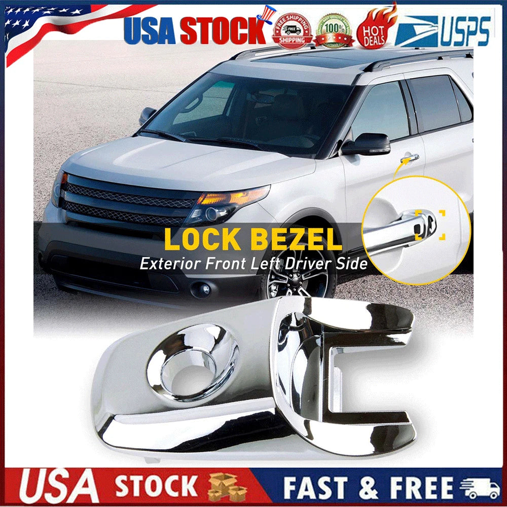 Chrome Exterior Door Cylinder Cap for Ford Explorer