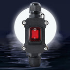 12V 20A Waterproof Rocker Switch IP65 with Red Light for Outdoor Use