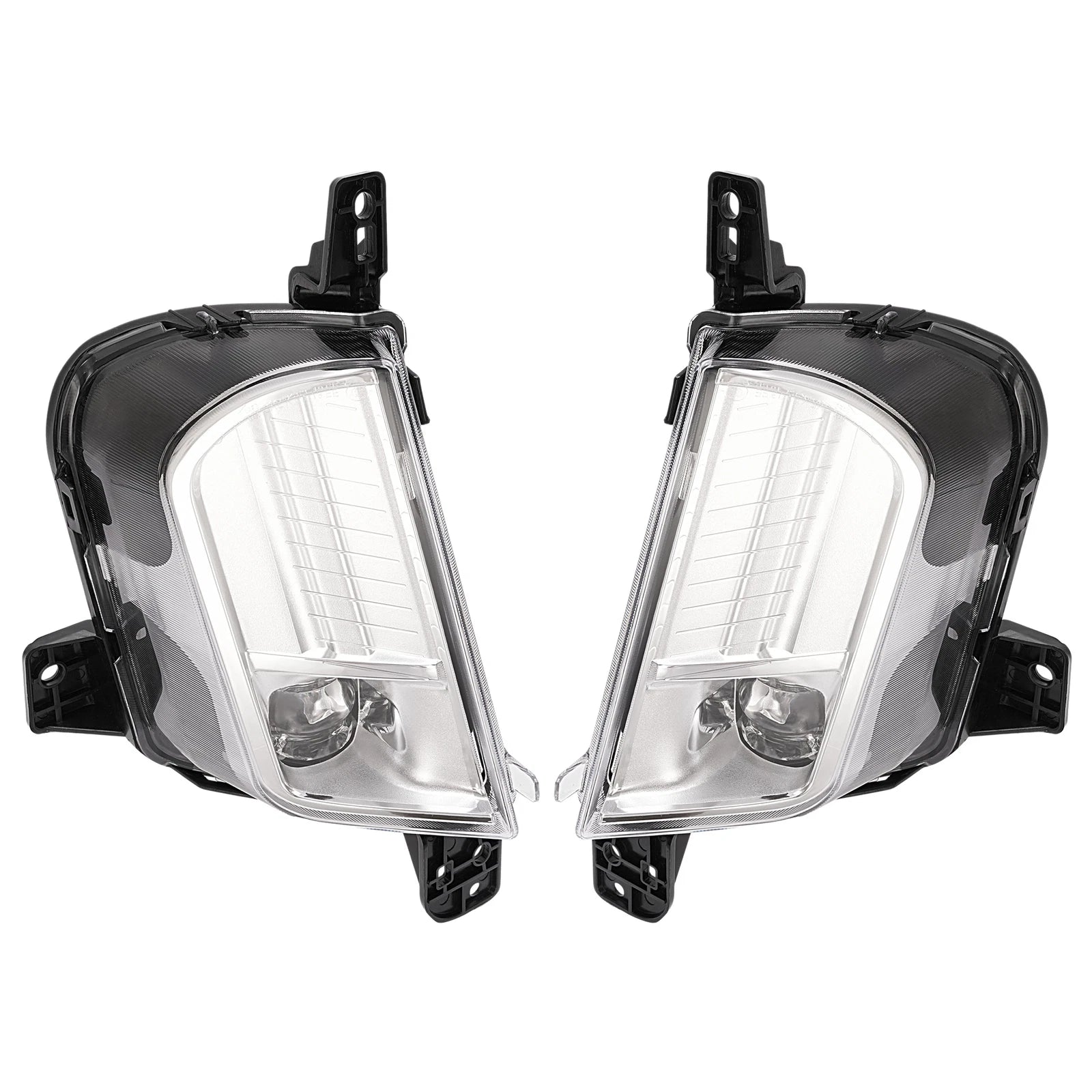 2X Clear LED Front Bumper Fog Lights for Ford Edge (2019-2024)