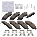Front Ceramic Brake Pads for Suzuki Equator (2009–2012) and Nissan Xterra (2005–2015)