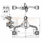 14pcs Control Arms for Lincoln Town Car (1995–2002)