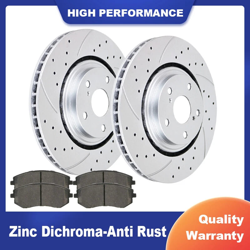 Front Brake Rotors with Ceramic Pads for Lexus RX350 (2007–2019)