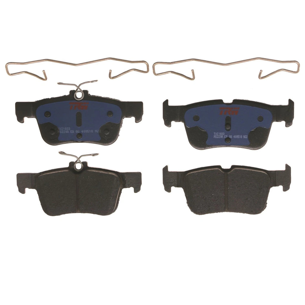 Set of 4 Disc Brake Pads for Ford Fusion (2016–2020)