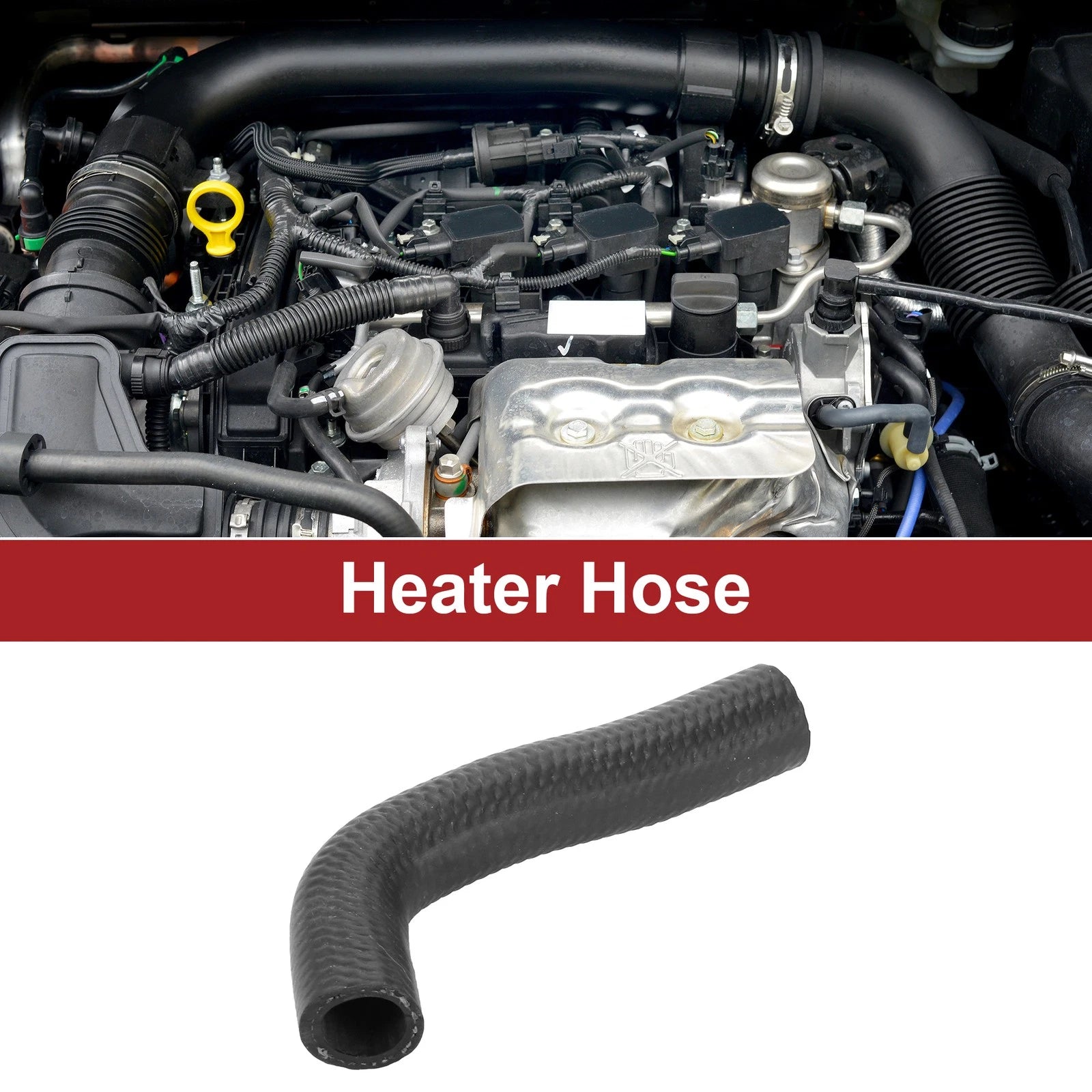 Heater Hose for Toyota Highlander 3.5L (2008–2016) No. 1626131050 Rubber Black