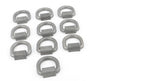 Set of 10 Heavy Duty 3/4" Weld-On Forged D Rings for Flatbed Truck Trailer