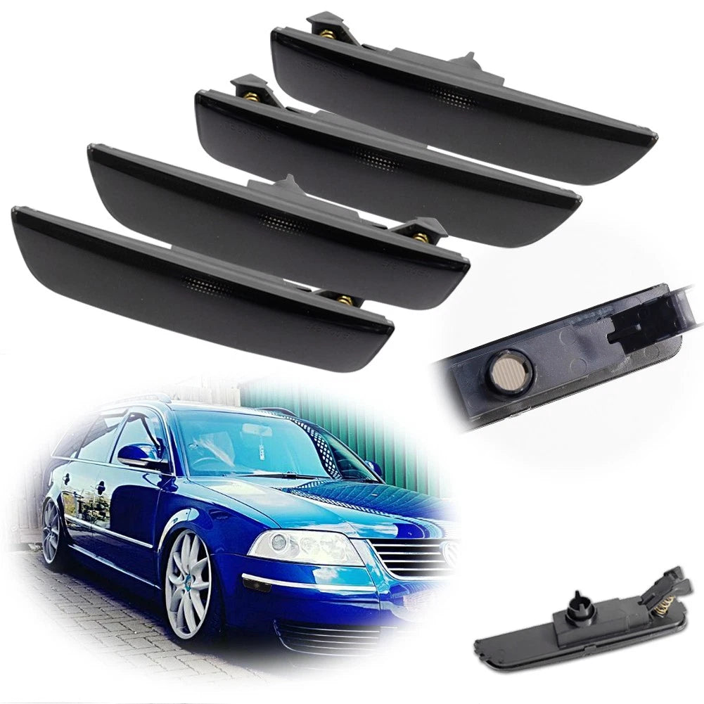 Set of 4 Smoke Side Marker Lights for VW Passat B5.5 (2001–2005)