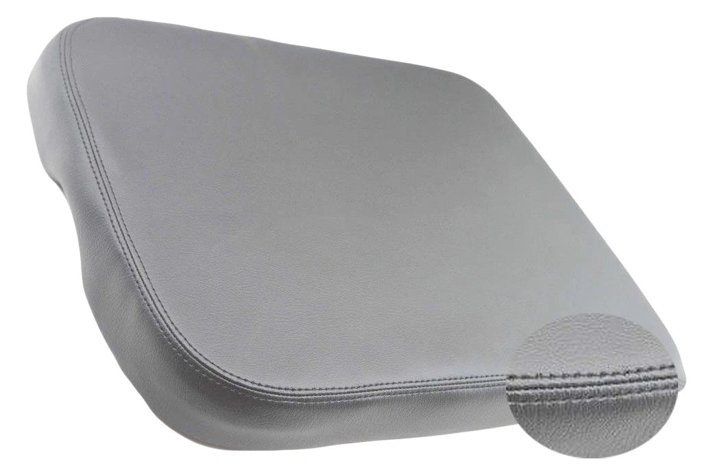 Center Console Armrest Cover for Dodge Ram (2002–2008) Gray Leather Synthetic