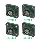 Set of 4 UCF202-10 Pillow Block Bearings for Various Applications (5/8" Bore)
