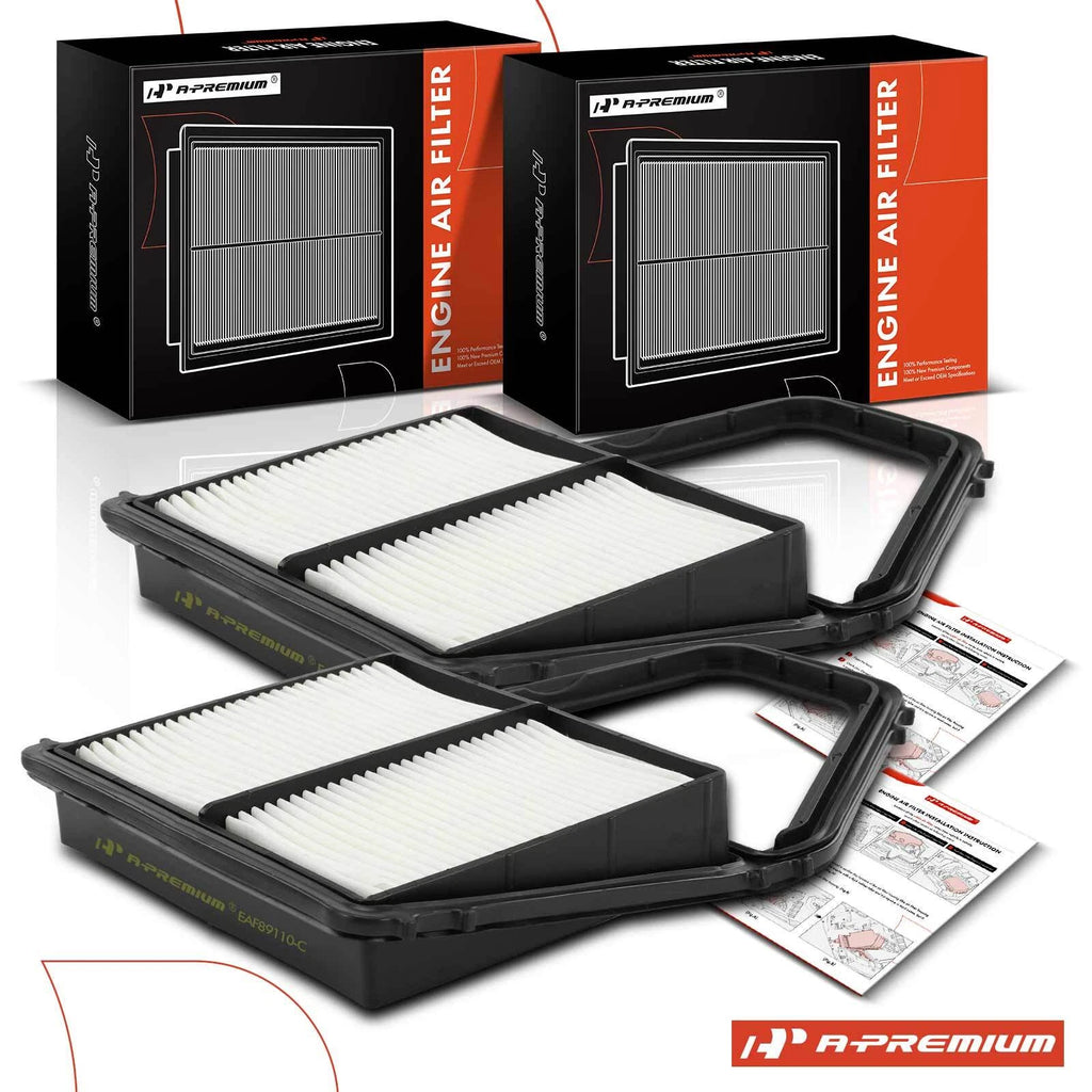 2X Engine Air Filter for Honda Civic Acura EL (2001–2005) 1.7L Rigid Panel