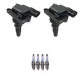 Set of 2 Ignition Coils & 4 Denso Iridium Spark Plugs for Kia Optima (2011–2015)