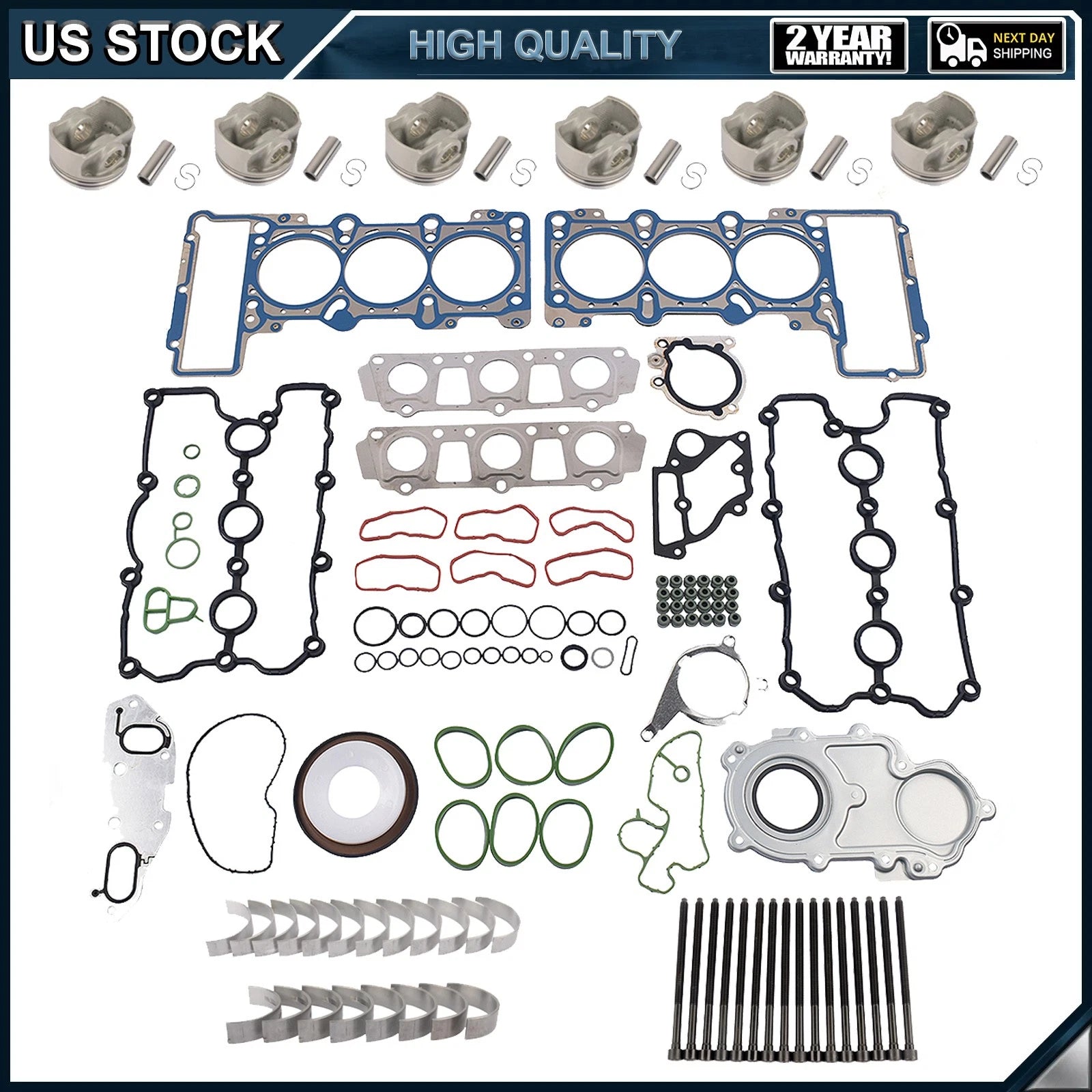 Engine Rebuild Kit for Audi A6 Q5 A4 A5 S4 S5 3.0 TFSI (2009–2017)